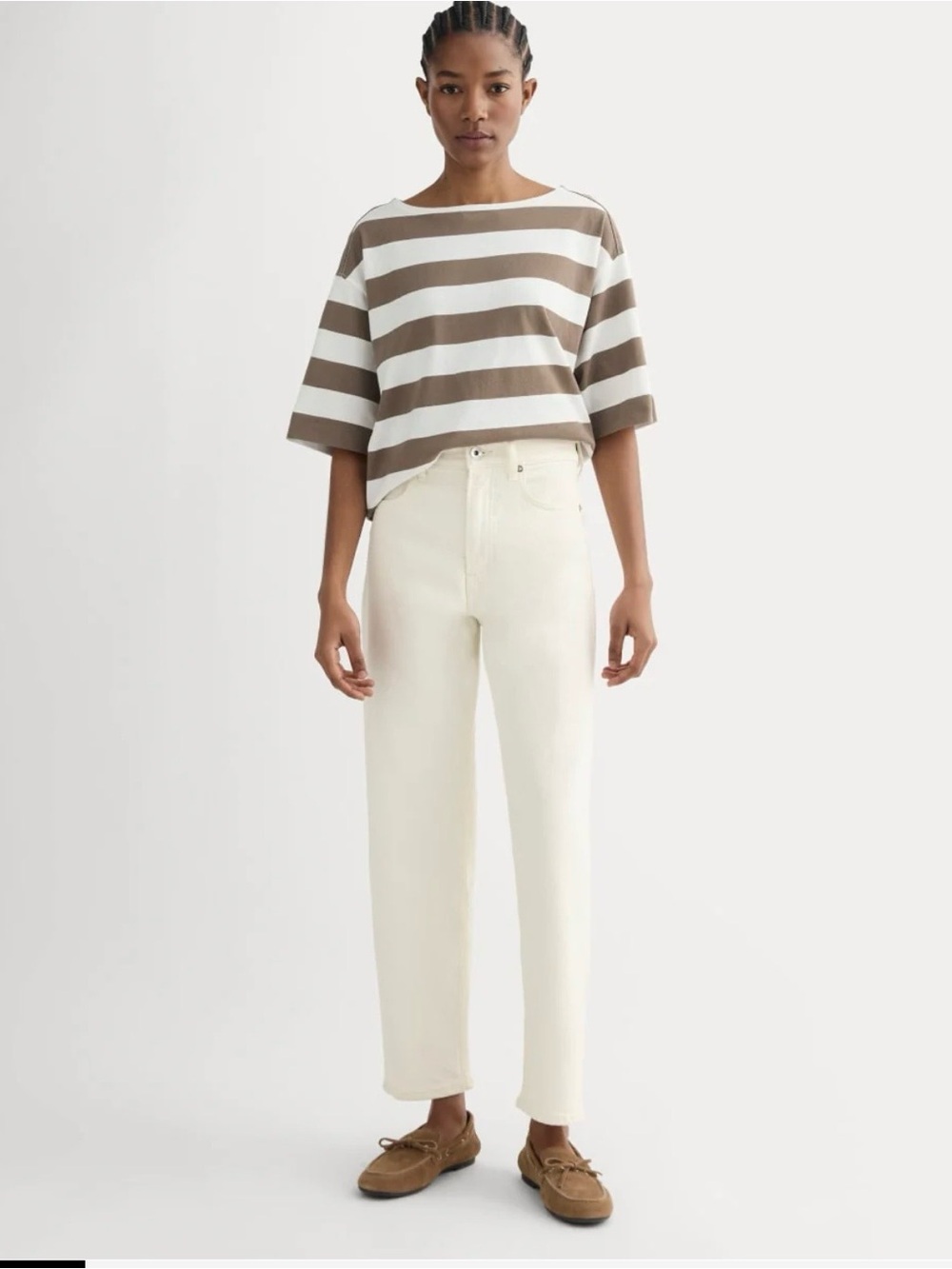 Everlane Way High Jean in Ecru!